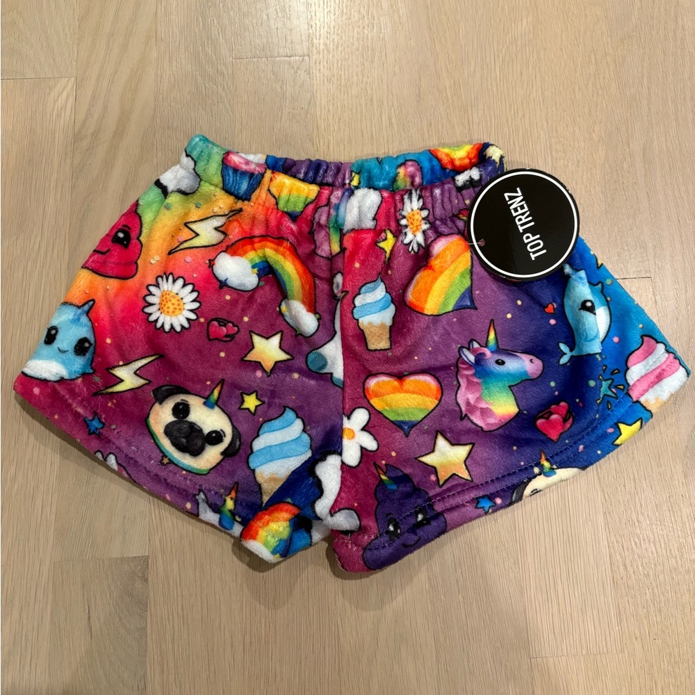 Top Trenz fuzzy shorts! New with tags! Softest material! Size 4-6